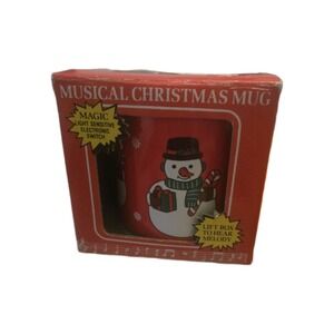1986 TELCO CHRISTMAS Jingle Bells COFFEE CUP MUG 8 oz. As-IS